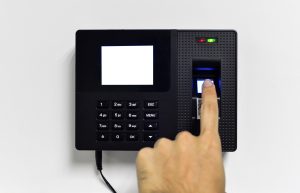 Demonstration of a fingerprint reader access control system